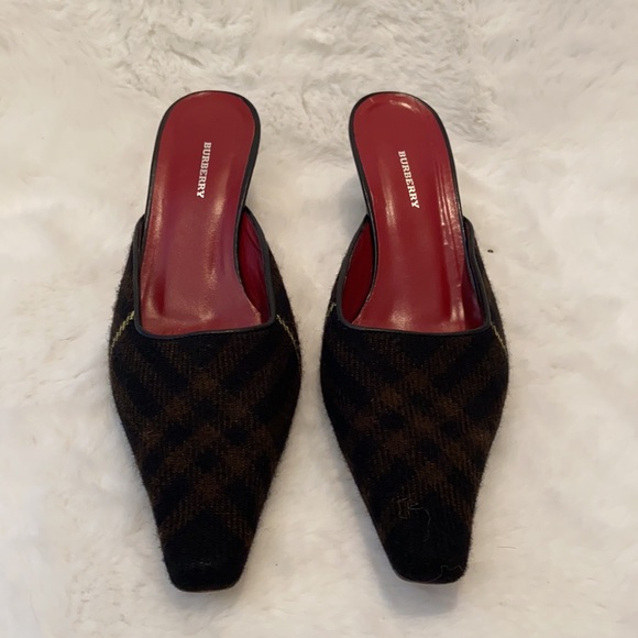 Burberry Heeled Mules Size 7 - Picture 2 of 14
